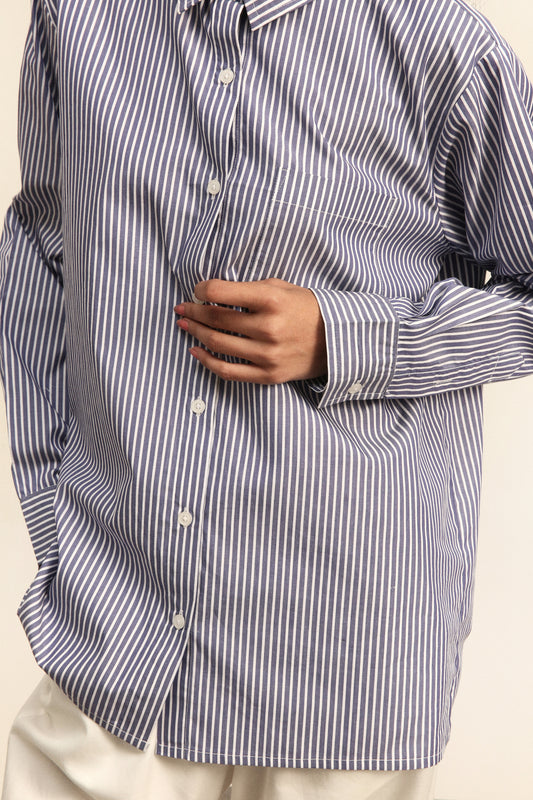 Striped Shirt with white Pants